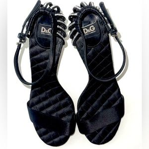 Dolce & Gabbana Black High Heel Sandals
